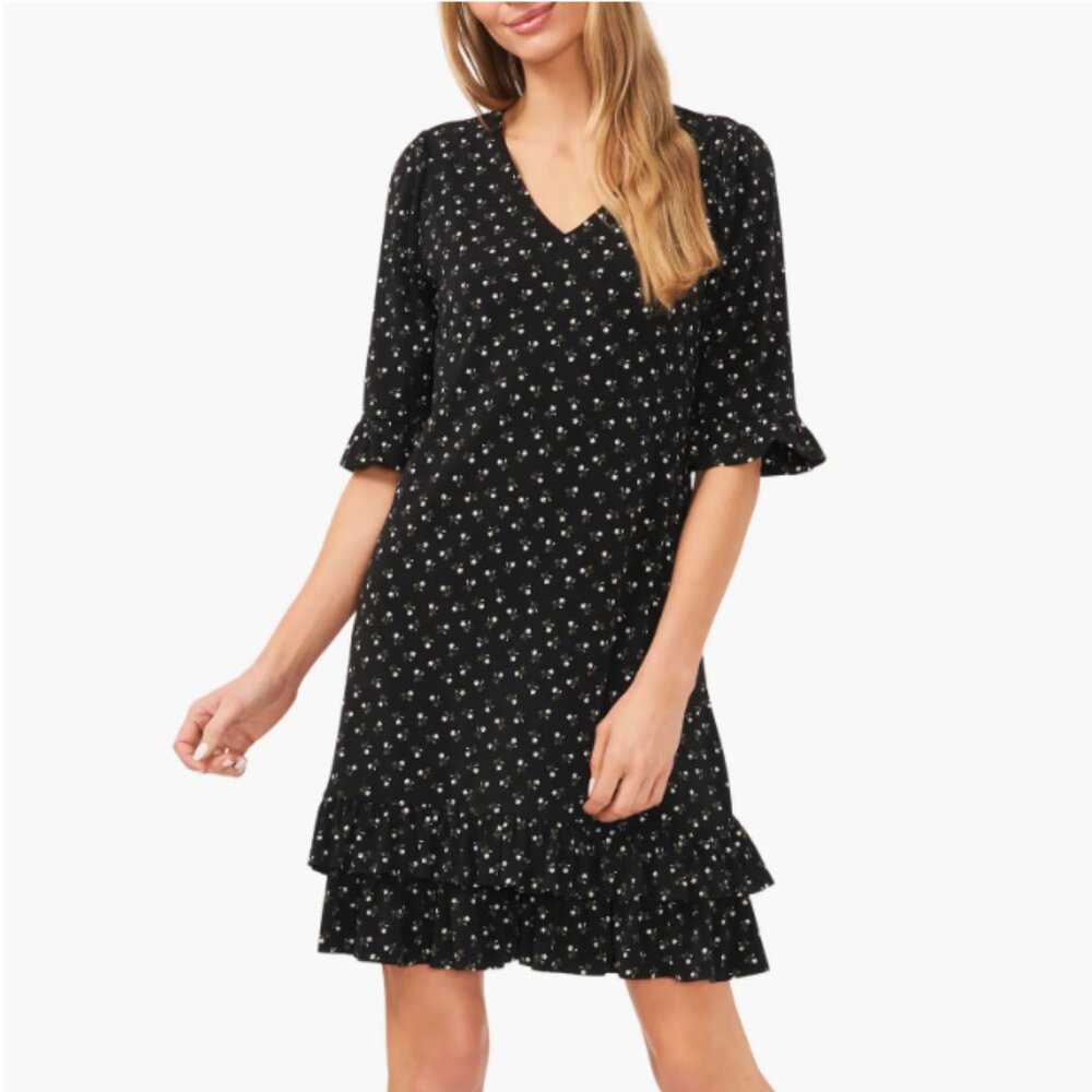 CeCe Floral Dress, Small (4-6)